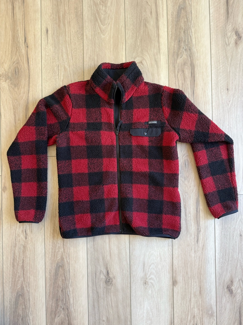 Colombia Men’s Plaid Winters Pass Fleece Jacket